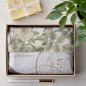 Wilde Rozen Carte Postale Songbird French Script Tissuepapier (Geschenk)