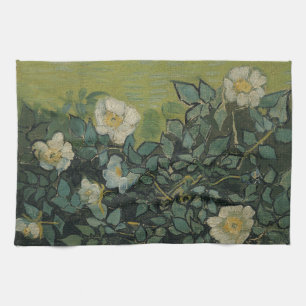 Wilde Rozen door Vincent van Gogh Theedoek