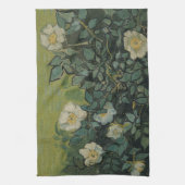 Wilde Rozen door Vincent van Gogh Theedoek (Verticaal)