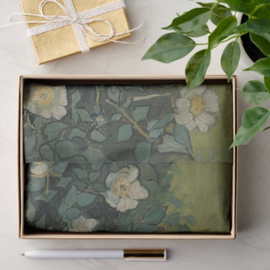 Wilde Rozen door Vincent van Gogh Tissuepapier (Geschenk)