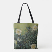 Wilde rozen door Vincent van Gogh Tote Bag (Achterkant)