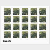 Wilde Rozen door Vincent van Gogh Vierkante Sticker (Vel)