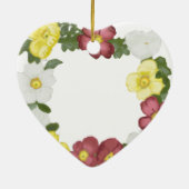 Wilde Rozen Editable Moederdag Keramisch Ornament (Achterkant)