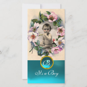 WILDE ROZEN EN AQUA BLUE GEM MONOGRAM AANKONDIGING