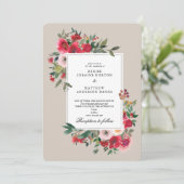 Wilde Rozen en Doodbleek Kaart (Staand voorkant)