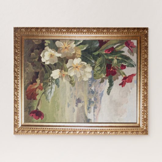 Wilde Rozen en Rustieke Scène Legpuzzel (Horizontaal)