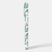 Wilde rozen en vlinders /roze/blauw/crème Case-Mate iPhone case (Achterkant / Links)