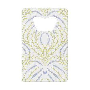 Wilde rozen en vlinders /roze/lichtgroen/geel creditkaart flessenopener