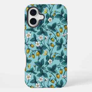 Wilde rozen en vlinders /roze/lichtgroen/geel iPhone 16 plus hoesje