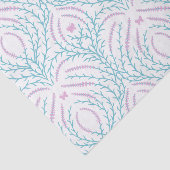 Wilde rozen en vlinders /roze/lichtgroen/geel tissuepapier (Detail)