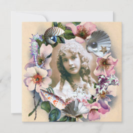 WILDE ROZEN EN ZEESCHELLEN SCHAKELEN 16 FOTO-TEMPL KAART