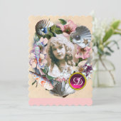 WILDE ROZEN EN ZEESCHELLEN SCHAKELEN 16 FOTO-TEMPL KAART (Staand voorkant)