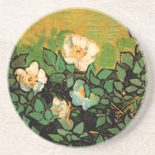 Wilde Rozen (F597) Van Gogh Fine Art Zandsteen Onderzetter