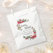 Wilde Rozen Favor Bag Bedankzakje (Geknipt)