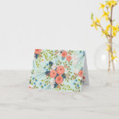 Wilde Rozen Floral Garden Blank Notecard Kaart (Gele Bloem)