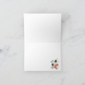 Wilde Rozen Floral Garden Blank Notecard Kaart (Binnen)