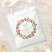 WILDE ROZEN Floral Garland 60TH DIAMOND JUBILEUM Bedankzakje (Geknipt)