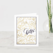 Wilde Rozen gevouwen Wenskaart