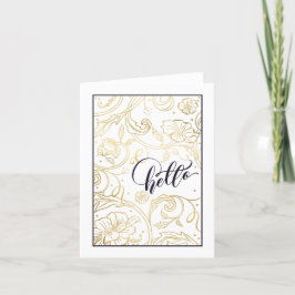 Wilde Rozen gevouwen Wenskaart Bedankkaart