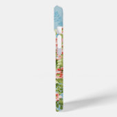 WILDE ROZEN ,GROENE BLADEREN ,VLIEGENDE VOGEL IN B Case-Mate iPhone CASE (Achterkant / Links)