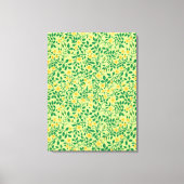 Wilde rozen in geel en groen canvas afdruk (Voorkant)