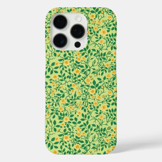 Wilde rozen in geel en groen Case-Mate iPhone case (Achterkant)