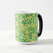 Wilde rozen in geel en groen magische mok (Voorkant rechts)