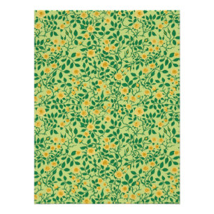Wilde rozen in geel en groen perfect poster
