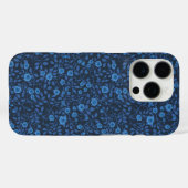 Wilde rozen in het blauw Case-Mate iPhone case (Achterkant (horizontaal))