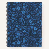 Wilde rozen in het blauw notitieboek (Voorkant)