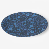 Wilde rozen in het blauw papieren bordje (Gekanteld)
