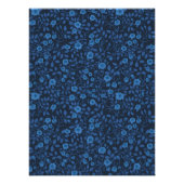 Wilde rozen in het blauw perfect poster (Voorkant)