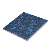 Wilde rozen in het blauw tegeltje (Zijkant)