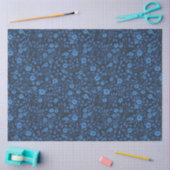 Wilde rozen in het blauw tissuepapier (Craft)