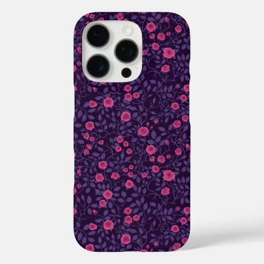 Wilde rozen in roze en paarse kleuren Case-Mate iPhone case (Achterkant)