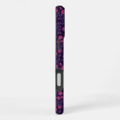 Wilde rozen in roze en paarse kleuren iPhone hoesje (Rechterkant)