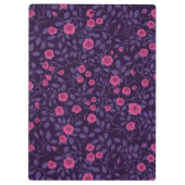 Wilde rozen in roze en paarse kleuren klembord (Achterkant)