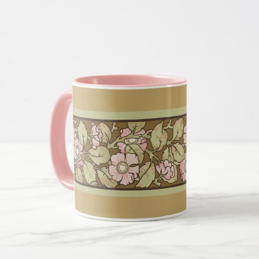 Wilde Rozen Koffiemok Mok (Voorkant links)