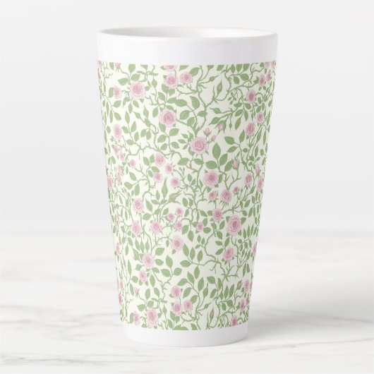 Wilde rozen latte mok (Voorkant)
