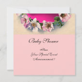 WILDE ROZEN MET PINK RIBBON FOTO-TEMPLATE KAART (Achterkant)