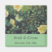  wilde rozen met uitzondering van de datum bruilof magneet (Voorkant)