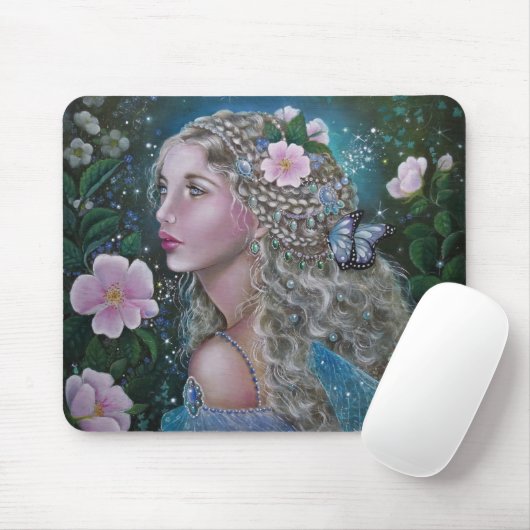 Wilde rozen muizenvanger muismat (Met muis)