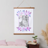 Wilde rozen paarse Moederdag Hangend Wandkleed (Slaapkamer)