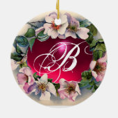 WILDE ROZEN, PINK GEM BABY SHOWER FOTO-TEMPLATE KERAMISCH ORNAMENT (Achterkant)