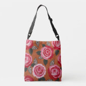 Wilde Rozen Schoudertas Crossbody Tas (Achterkant)