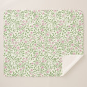 Wilde rozen sherpa deken (Voorkant (horizontaal))