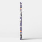 Wilde Rozen takken: Paarse patroon. Case-Mate iPhone Case (Achterkant / Links)