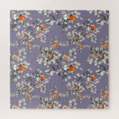 Wilde Rozen takken: Paarse patroon. Legpuzzel (Horizontaal)
