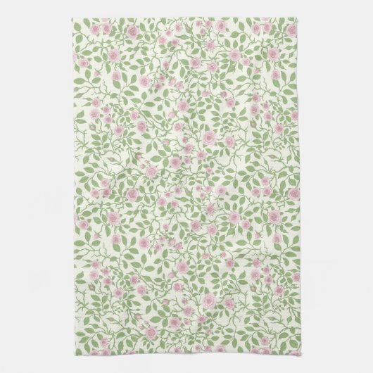 Wilde rozen theedoek (Verticaal)