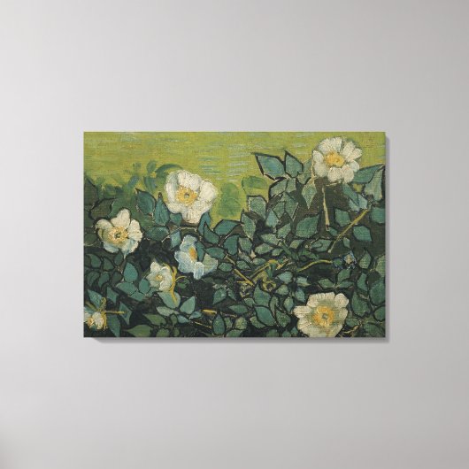 wilde Rozen Van Gogh Canvas Afdruk (Voorkant)